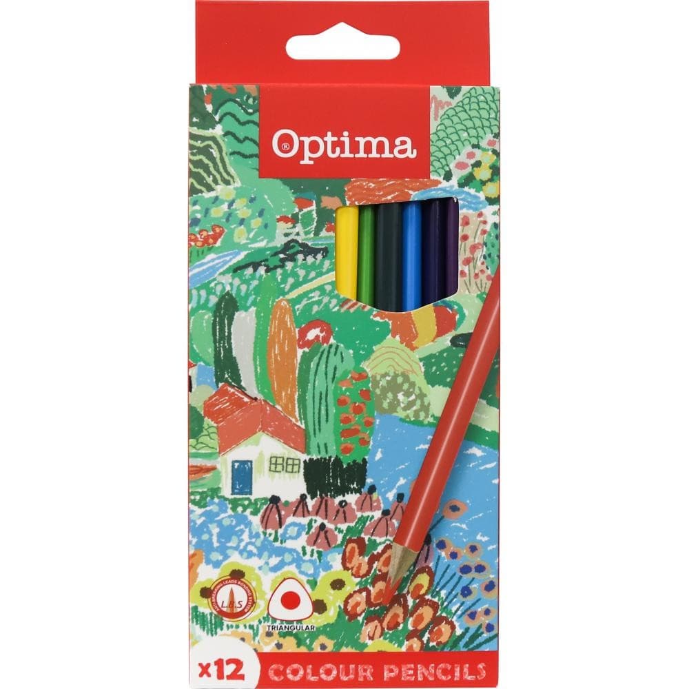 Optima barvice trikotne 12/1 Akcija v trgovini Mercator