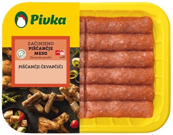 Piščančji čevapčiči IK ali pleskavice IK 400 g Pivka Akcija v trgovini Spar