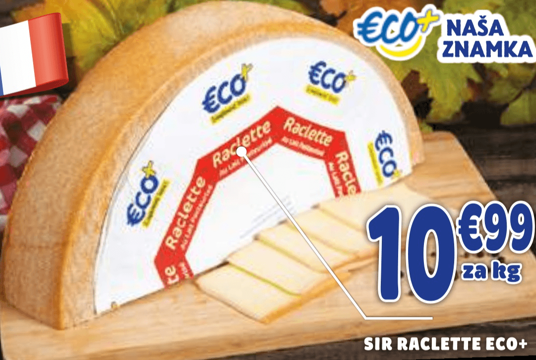 Sir Raclette 1 kg Eco Akcija v trgovini E.Leclerc