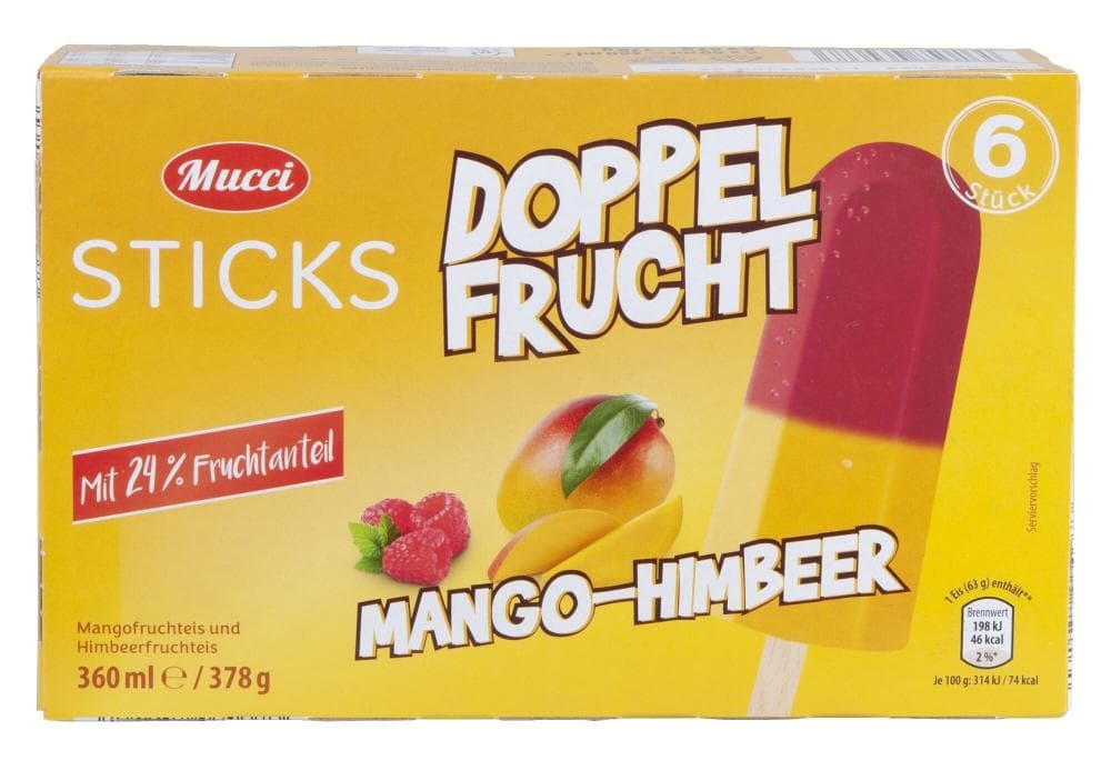 Mucci Sticks Doppel Frucht 360 ml Akcija v trgovini Hofer