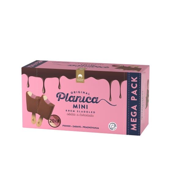Sladoled na palčki Mini Planica 20x 80 ml Akcija v trgovini E.Leclerc