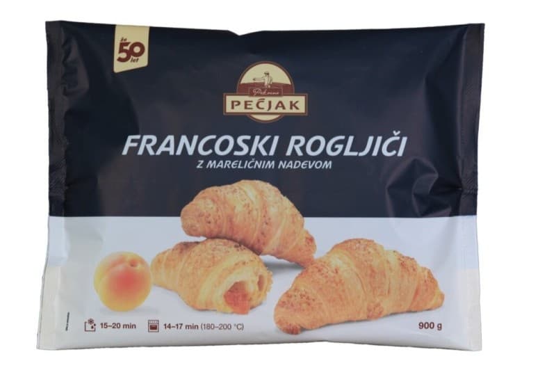 Francoski rogljički 720 g ali 900 g Pekarna Pečjak Akcija v trgovini Spar