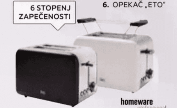 Opekač homeware professional Akcija v trgovini Lesnina