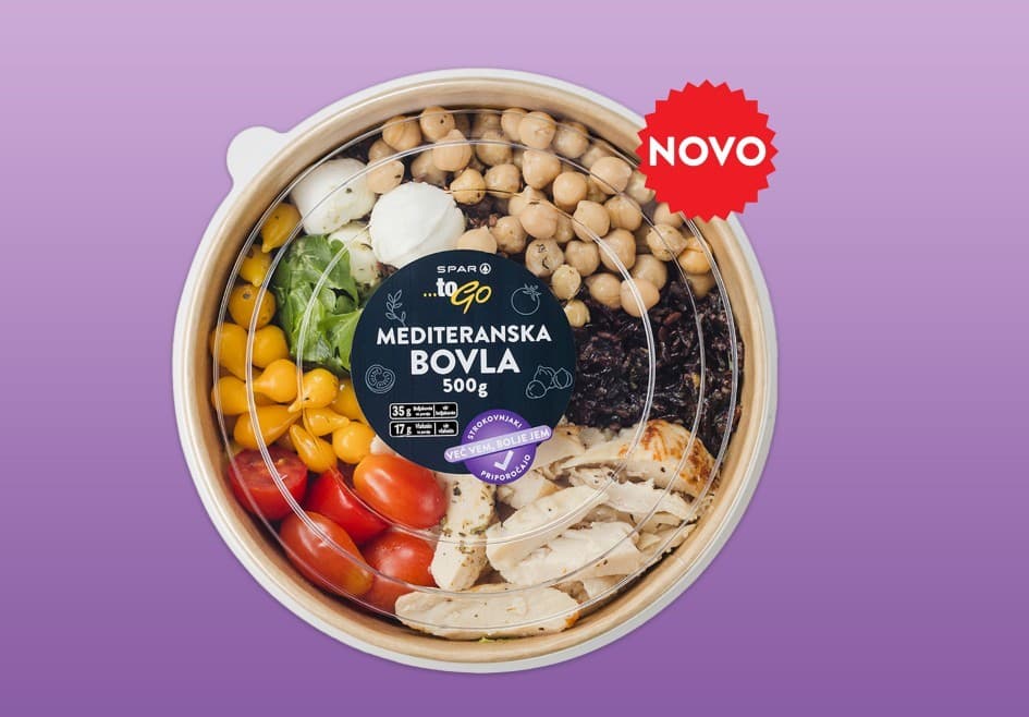SPAR toGo Mediteranska bovla 500 g Akcija v trgovini Spar