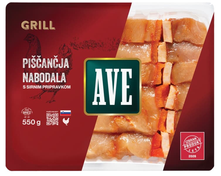 Piščančja nabodala 550 g Ave Akcija v trgovini Jager