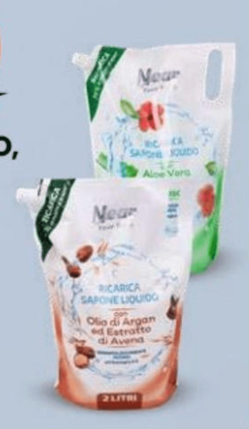 Near tekoče milo ponovno polnjenje argan/aloja 2 l Akcija v trgovini Eurospin