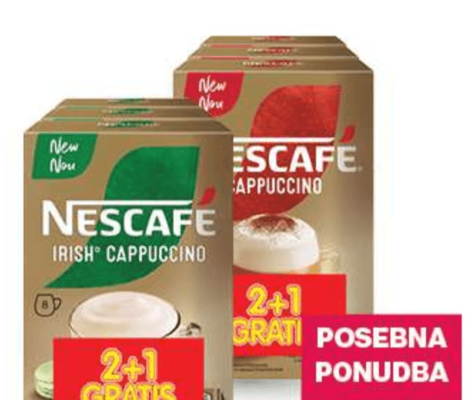 Kava Nescafe cappucino Akcija v trgovini Mercator