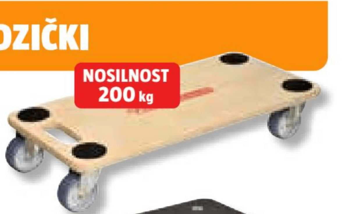 Transportni voziček 59 x 29 x 12 cm BAUHAUS Akcija v trgovini Bauhaus