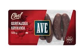 Kmečke krvavice 500 g Ave Chef Akcija v trgovini Mercator