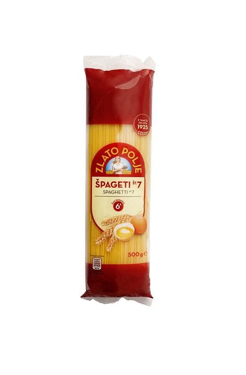 Špageti Zlato Polje 500 g Akcija v trgovini Tuš