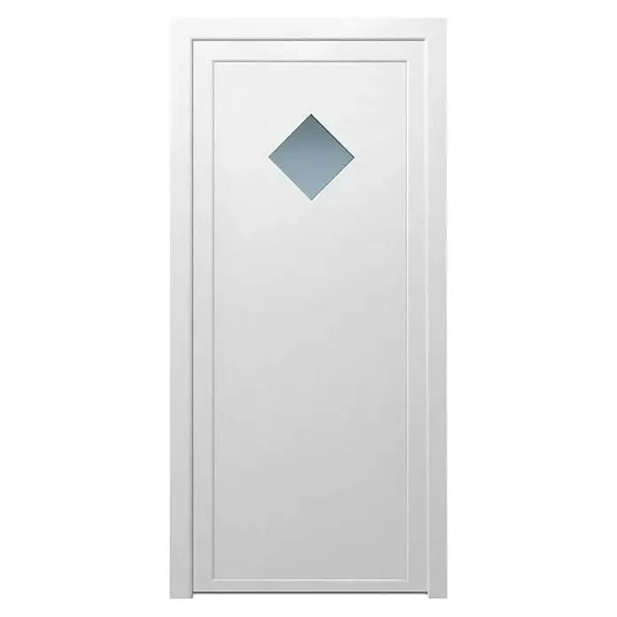 PVC stranska vhodna vrata 'Kolpa KF02' antracit š 88 x v 198 cm Akcija v trgovini Bauhaus