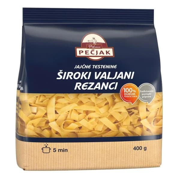 Široki rezanci Pekarna Pečjak 400 g Akcija v trgovini Spar