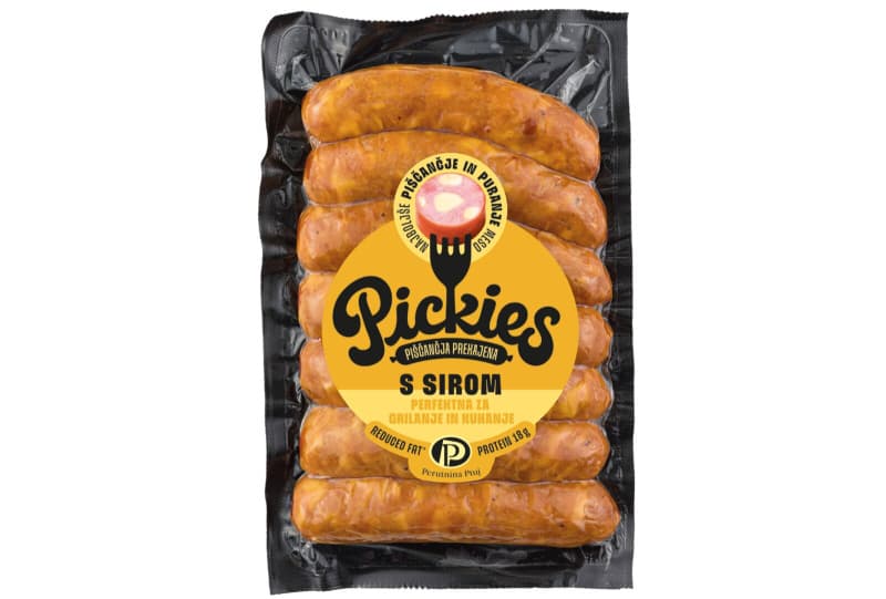 Prekajena klobasa s sirom Pickies 370 g Akcija v trgovini Jager