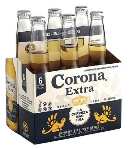 Svetlo pivo Corona Extra 6 x 0,33 l Akcija v trgovini E.Leclerc