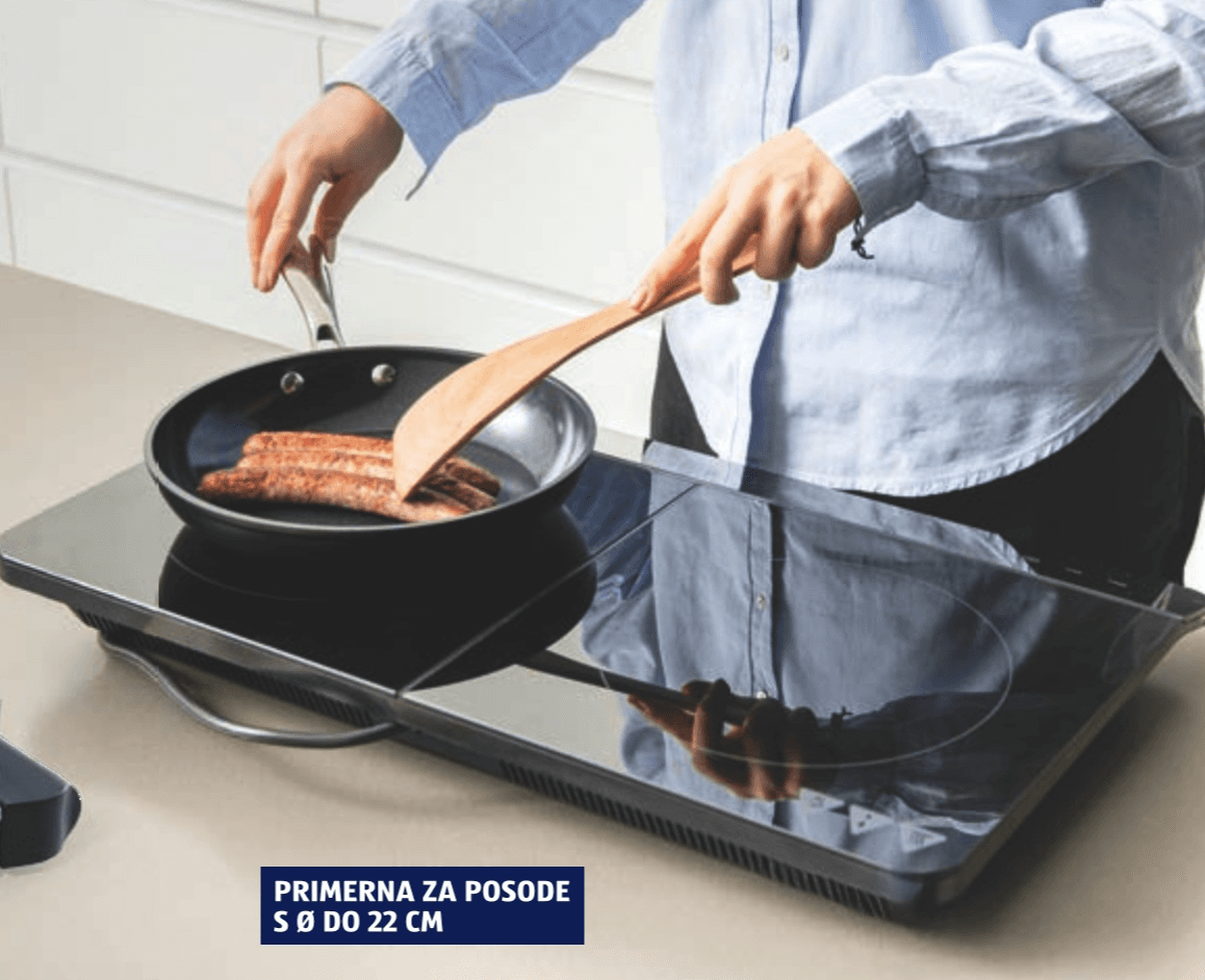 Dvojna indukcijska kuhalna plošča AMBIANO Akcija v trgovini Hofer