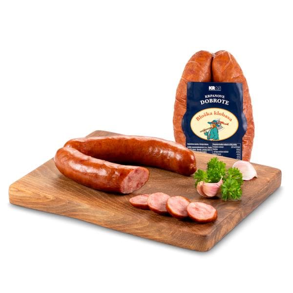 Bloška klobasa 230 g Krpanove dobrote Akcija v trgovini Spar