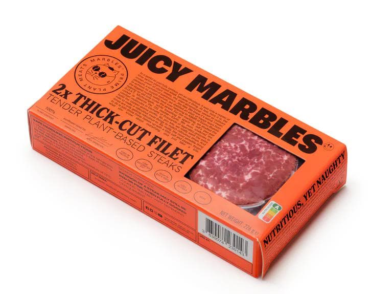 Juicy marbles „Thick cut“ veganska steaka 226 g Akcija v trgovini Lidl