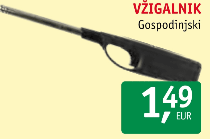 Gospodinjski vžigalnik Akcija v trgovini Jager