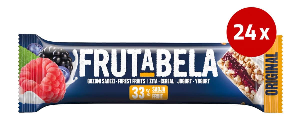 FRUCTAL Frutabela XXL 24 x 30 g Akcija v trgovini Lidl