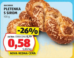 Pletenka s sirom