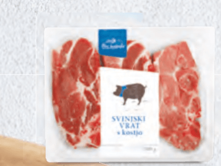 Svinjski vrat 500 g Akcija v trgovini Hofer