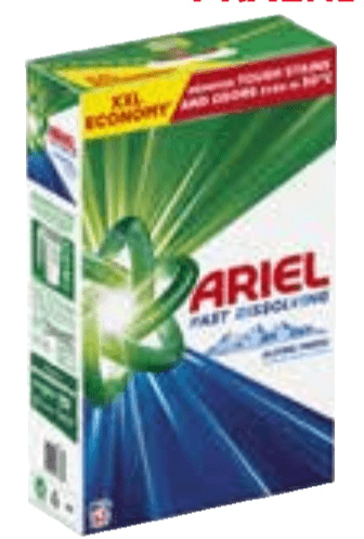Pralni prašek Ariel Akcija v trgovini Jager