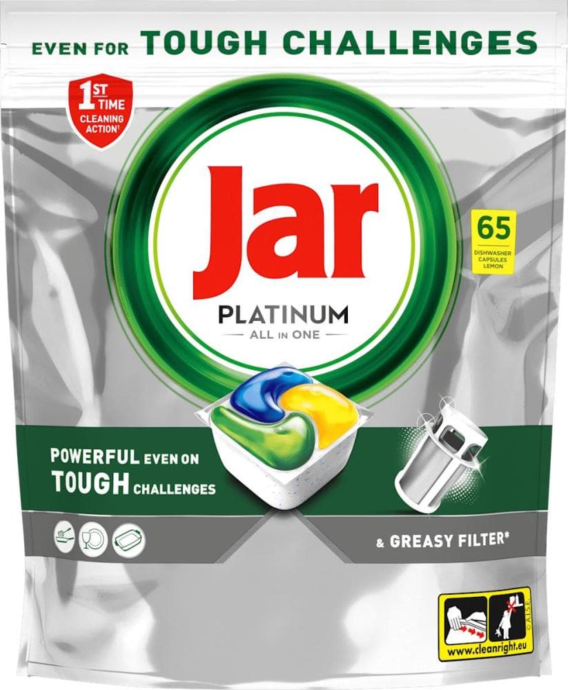 Jar Kapsule za strojno pomivanje posode All in One 100/1, Platinum 75/1 ali Platinum Plus 63/1 Akcija v trgovini Mercator