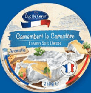 Duc De Coeur mehki sir Camembert le Caractère 250 g Akcija v trgovini Lidl