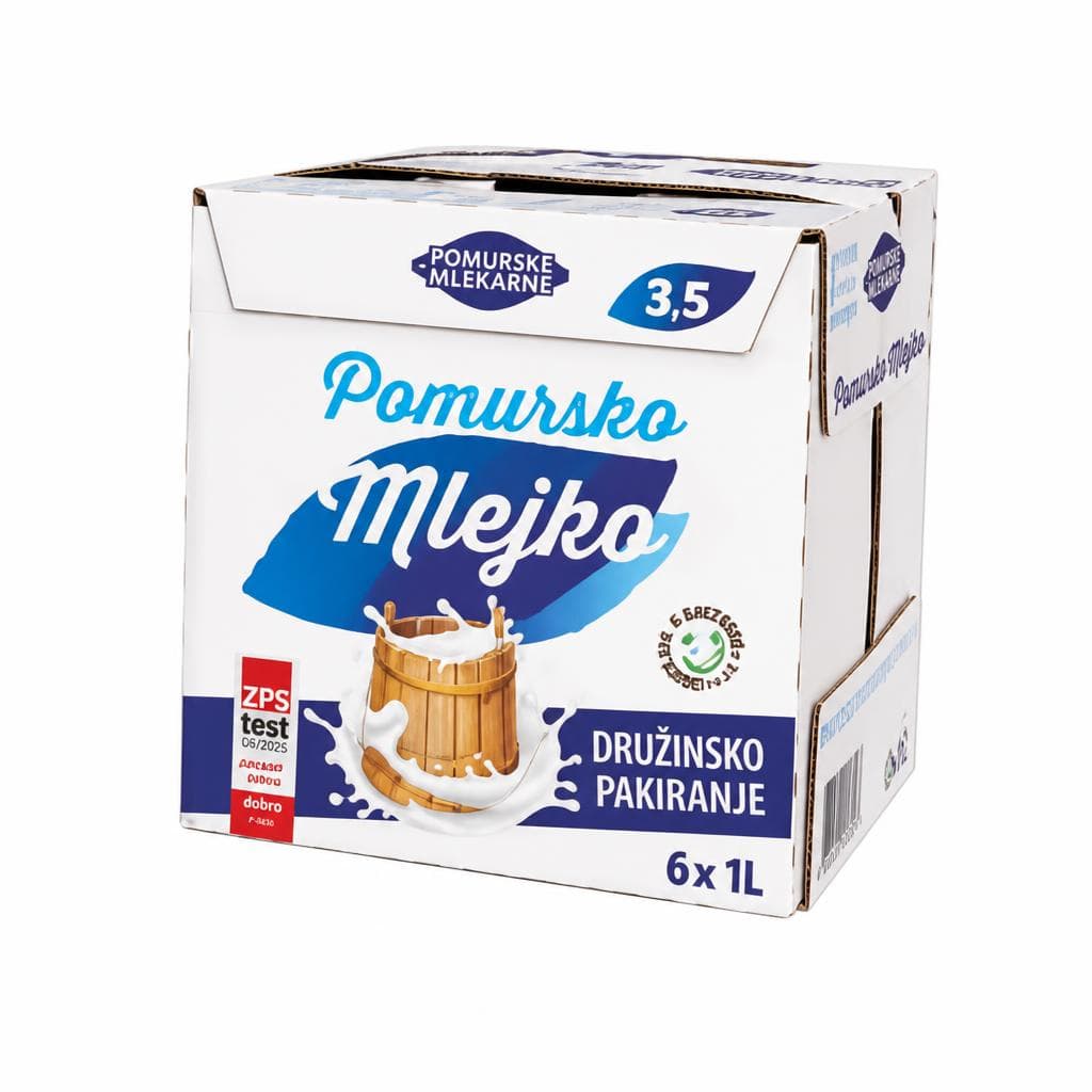Pomursko mlejko 6/1 Pomurske mlekarne 6 l Akcija v trgovini E.Leclerc
