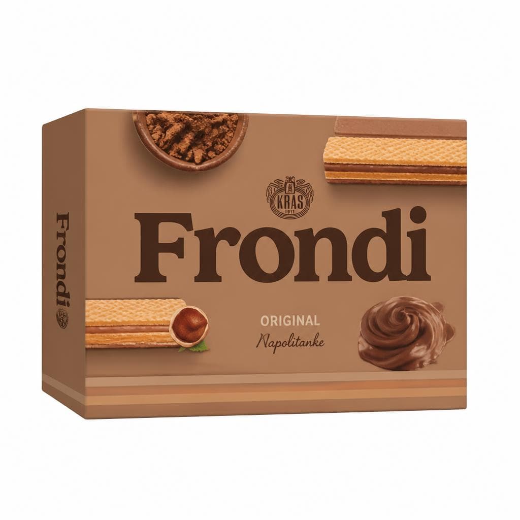 Napolitanke Frondi 250 g Akcija v trgovini Tuš