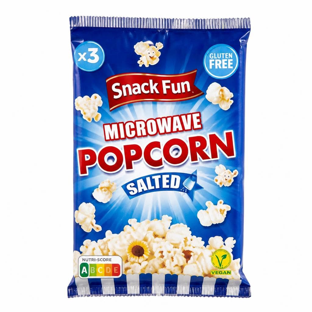 Snack Fun pokovka za mikrovalovno pečico 3 x 100 g Akcija v trgovini Hofer