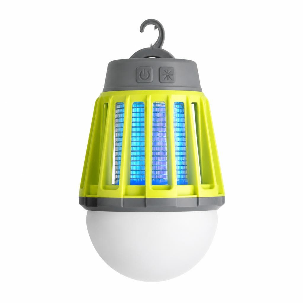 Polnilna LED svetilka proti insektom Akcija v trgovini Bauhaus