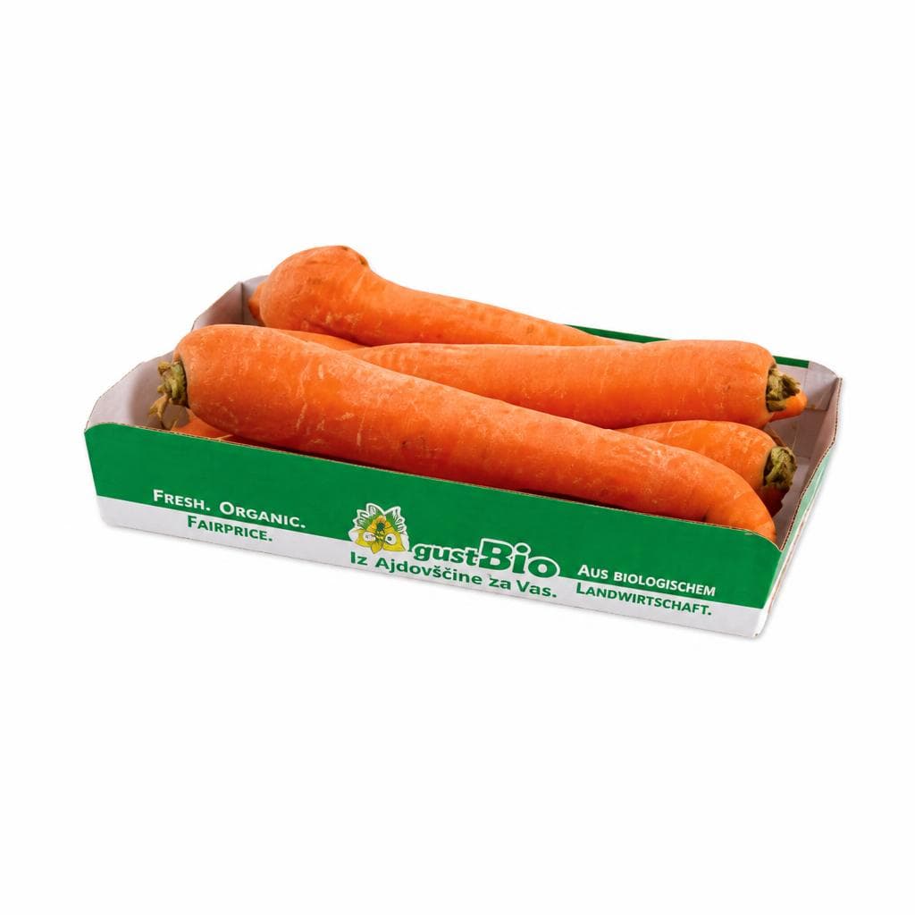 Bio korenje pakirano, 700 g gustaBio Akcija v trgovini Tuš