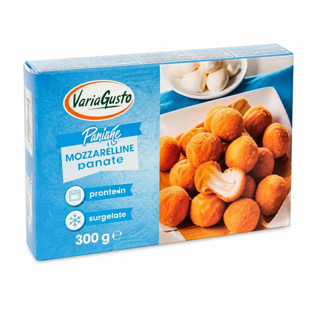 VariaGusto panirane mocarele 300 g Akcija v trgovini Eurospin