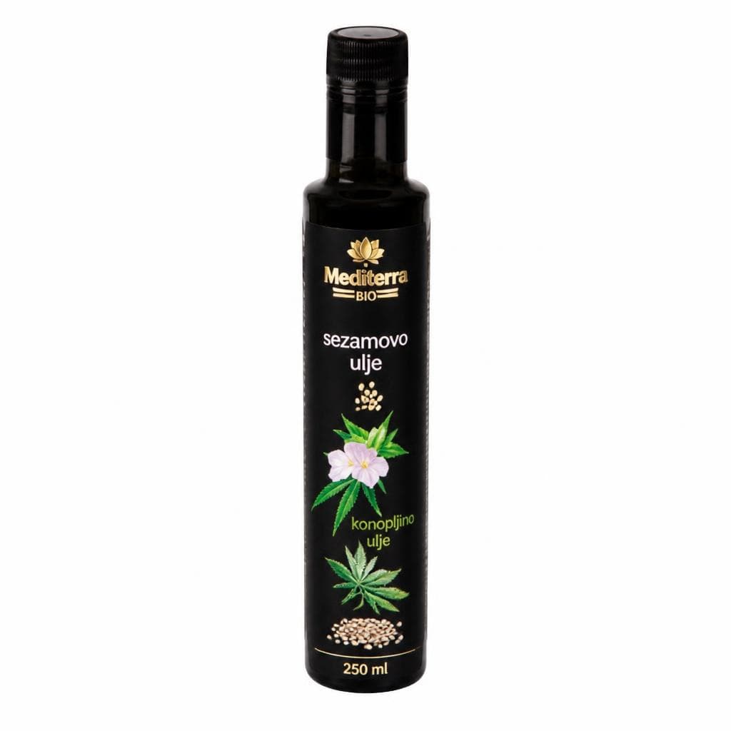 Mediterra bio sezamovo ali konopljino olje 250 ml Akcija v trgovini E.Leclerc