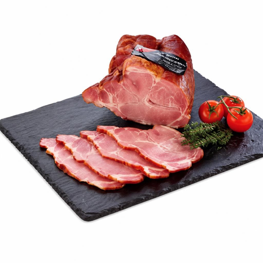 Prekajen svinjski vrat Mercator Akcija v trgovini Mercator