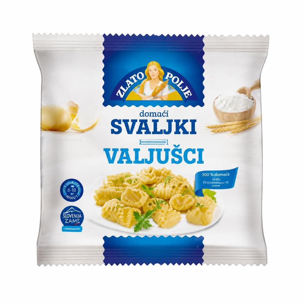 Domači svaljki krompirjevi Zlato polje 400 g Akcija v trgovini Tuš