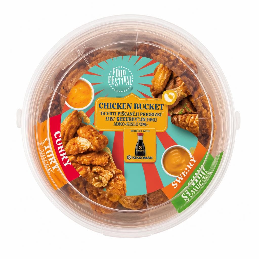 FOOD FESTIVAL Ocvrti piščančji prigrizki v vedru 750 g Akcija v trgovini Lidl