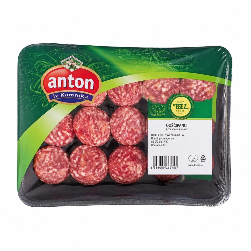 Odščipanci z mesnato slanino Anton 400 g Akcija v trgovini E.Leclerc