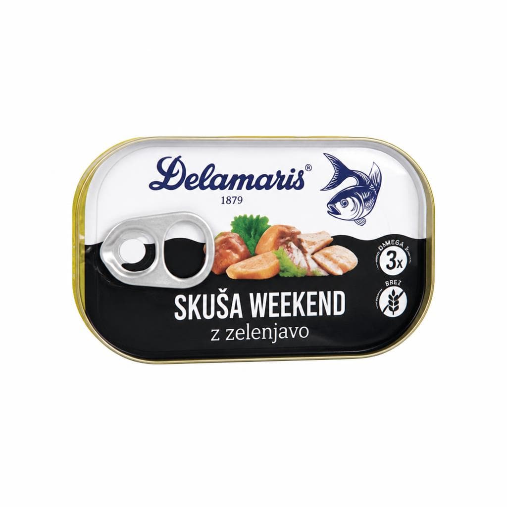Skuša Weekend Delamaris 125 g Akcija v trgovini Spar