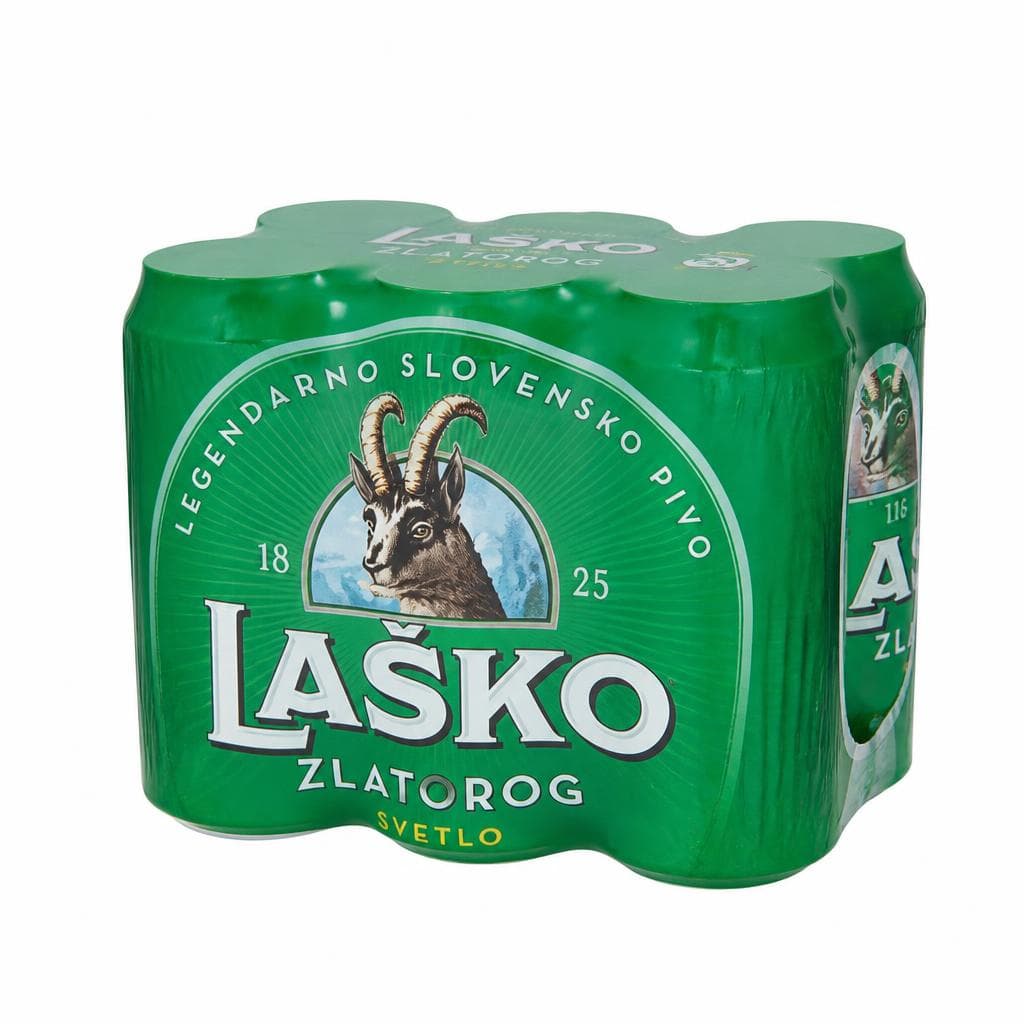 Svetlo pivo Laško Zlatorog 6x 0,5 l Akcija v trgovini E.Leclerc