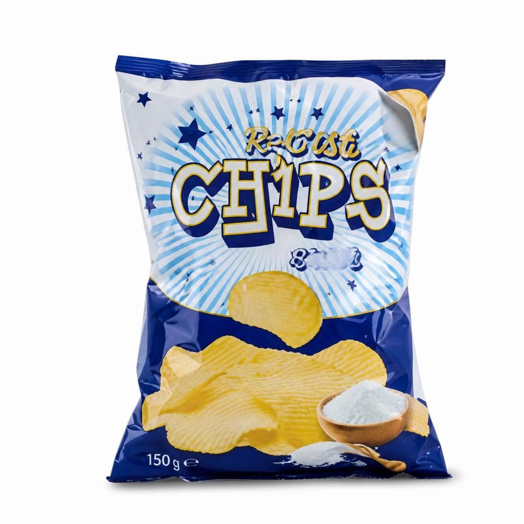 Rebrasti čips, slani 150 g +Cut Chips Akcija v trgovini Eurospin