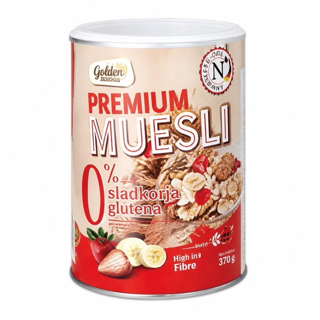 Golden Bridge Premium muesli 370 g Akcija v trgovini Hofer
