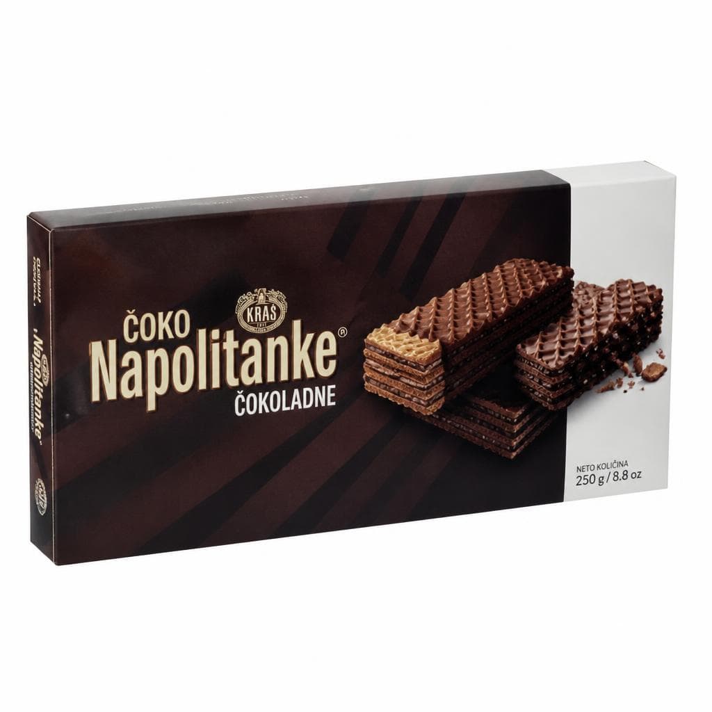 Kraš Napolitanke čokoladne napolitanke 215 g Akcija v trgovini Spar