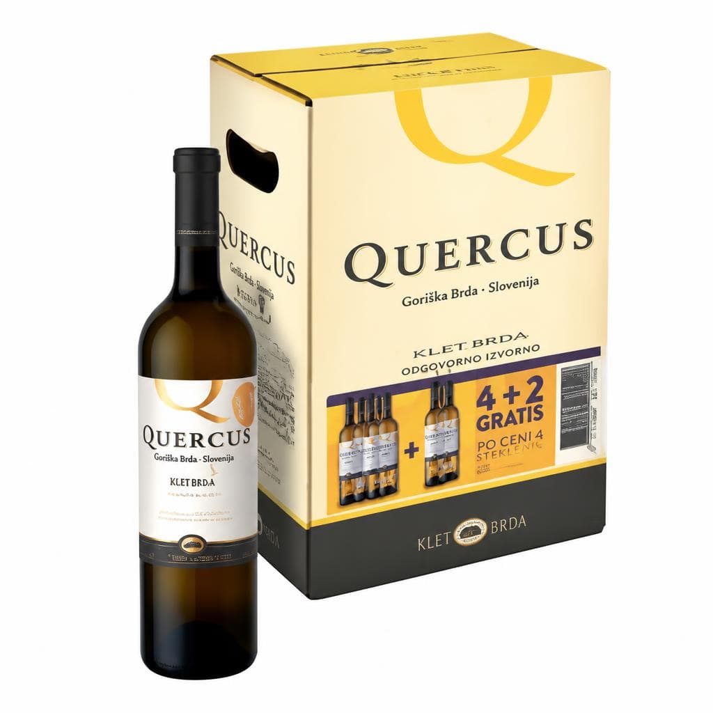 Vino Quercus 6 x 0,75 L Klet Brda Akcija v trgovini Spar