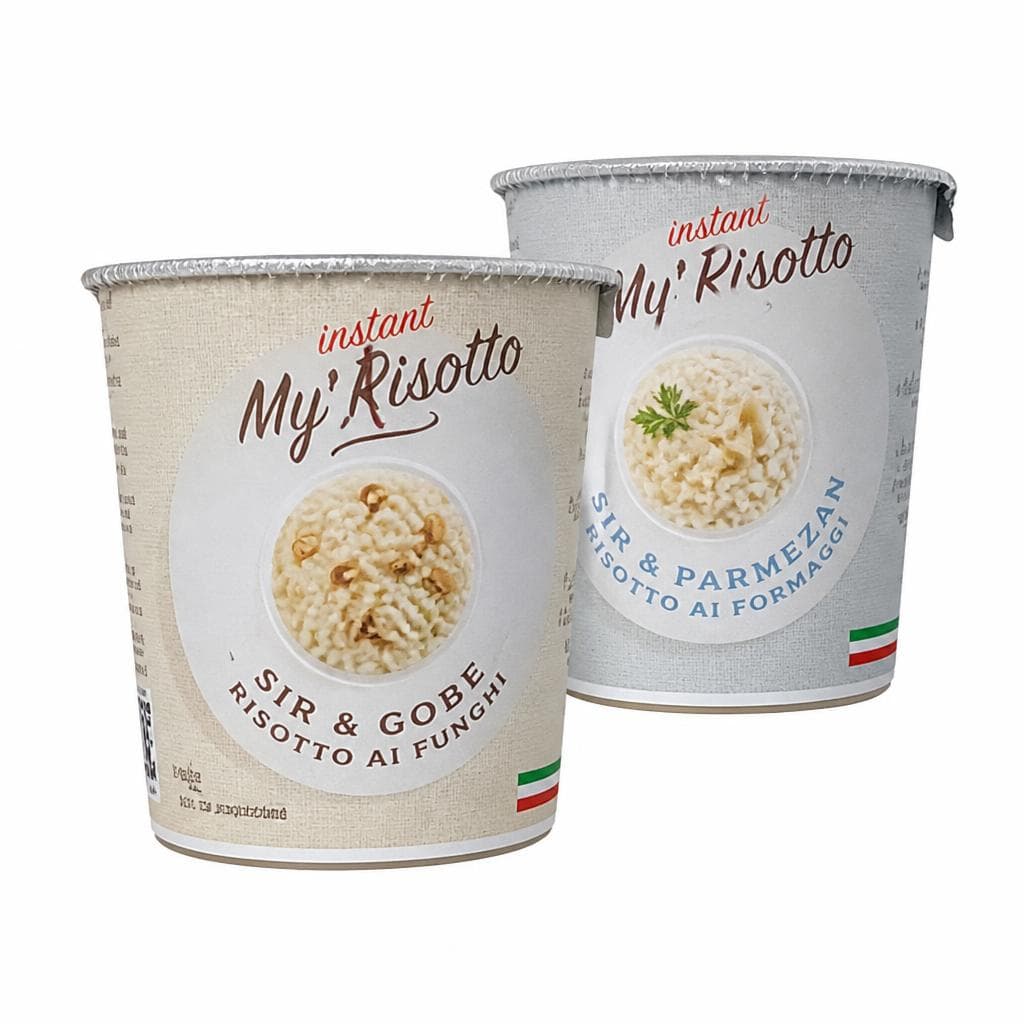 My Risotto instant riž s sirom ali gobami 70 g Akcija v trgovini Eurospin