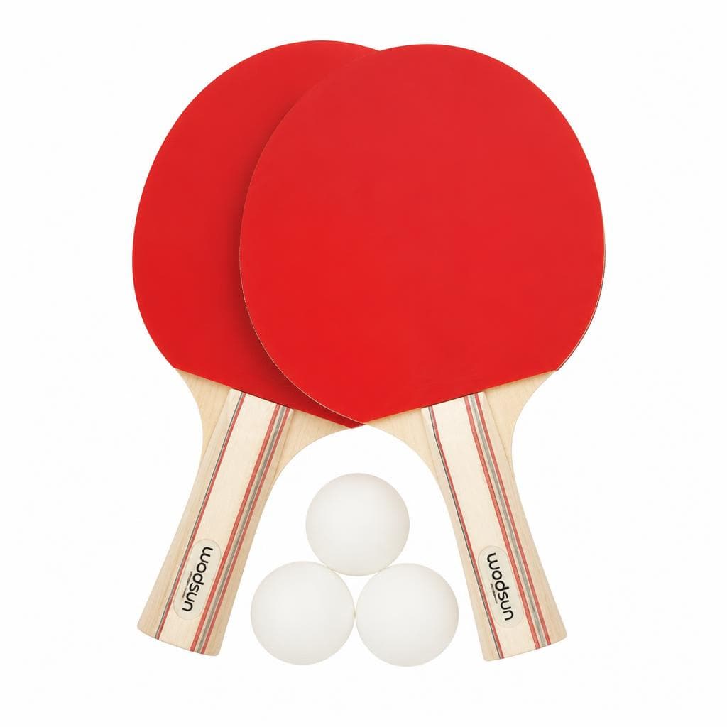 Woodsun Set za namizni tenis vsebuje: 2 loparja in 3 žogice Akcija v trgovini E.Leclerc