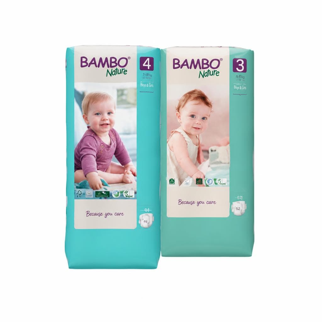Bambo Nature plenice več vrst, različna pakiranja Akcija v trgovini Tuš