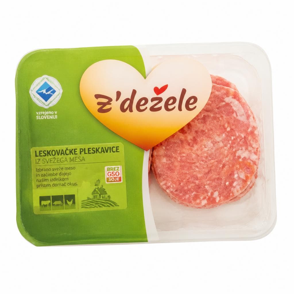Z'dežele leskovačke pleskavice 480 g Akcija v trgovini E.Leclerc