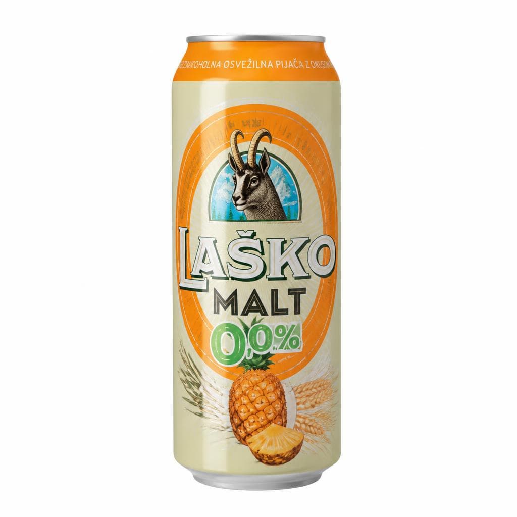 Pijača Laško Malt 0,5 l Akcija v trgovini Mercator